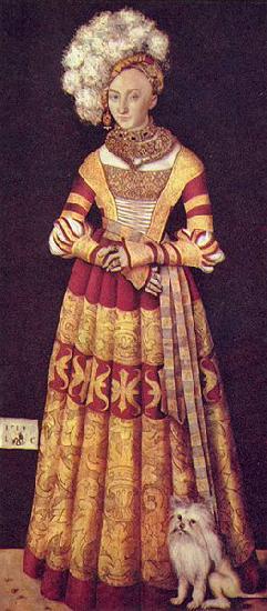 Lucas Cranach Portrat der Herzogin Katharina von Mecklenburg France oil painting art